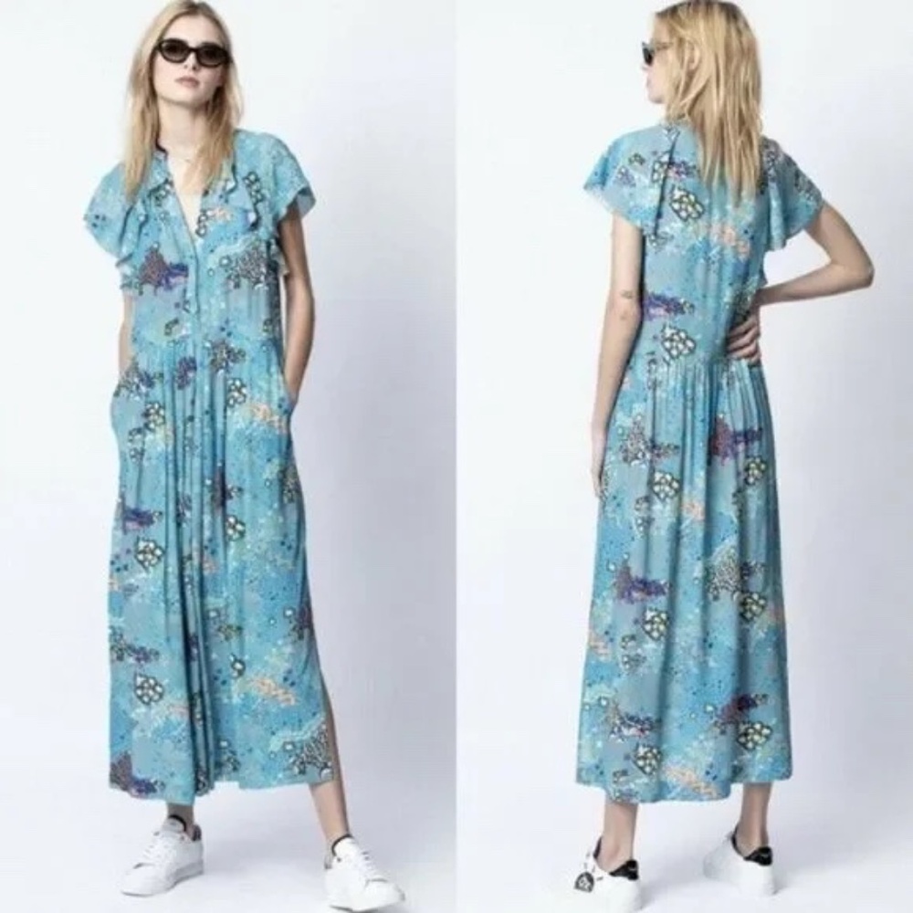 Zadig & Voltaire ruskie glam rock maxi dress size S/M